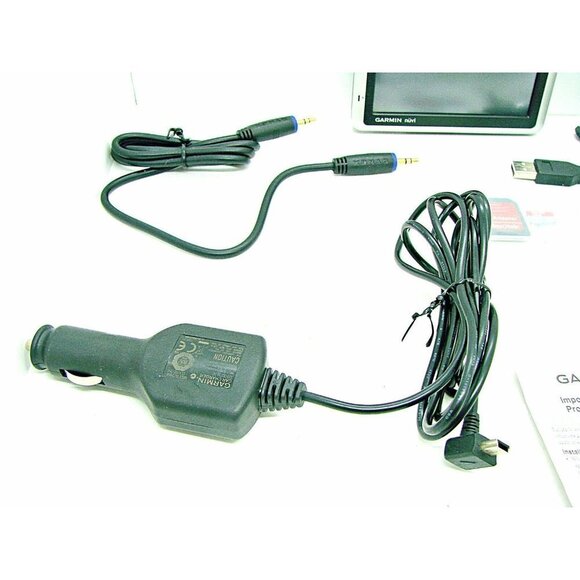 Garmin NUVI 1300 GPS Navigator Cords Micro SD SanDisk Adapter Manuals Included - Picture 3 of 12